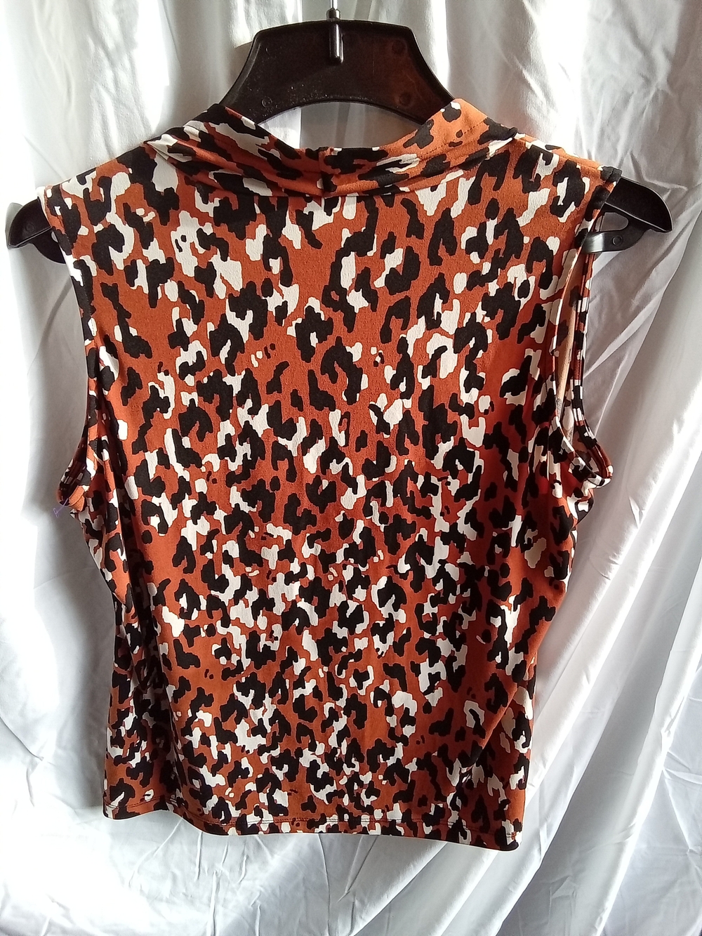 Calvin Klein Rust Leopard Print Sleeveless Camisole L - Picture 4 of 6